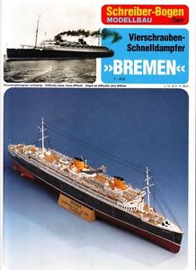 SCHREIBER-BOGEN FAST STEAMER BREMEN MODEL-7585