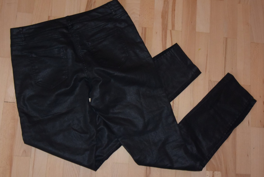 spodnie czarne MOHITO połysk czarne s 36