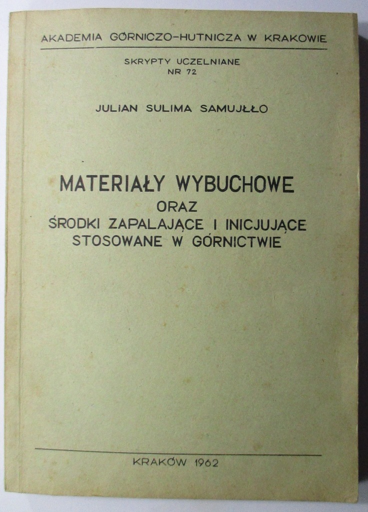 Materiały wybuchowe Samujłło TROTYL PENTRYT HEKSYL