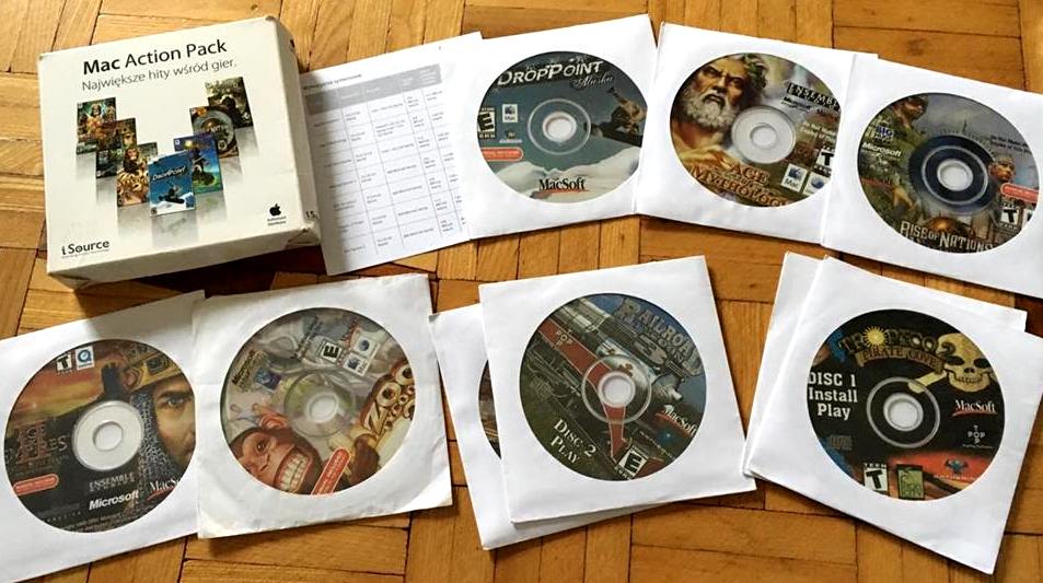 MAC ACTION PACK PŁYTY CD zoo tycoon age of empires