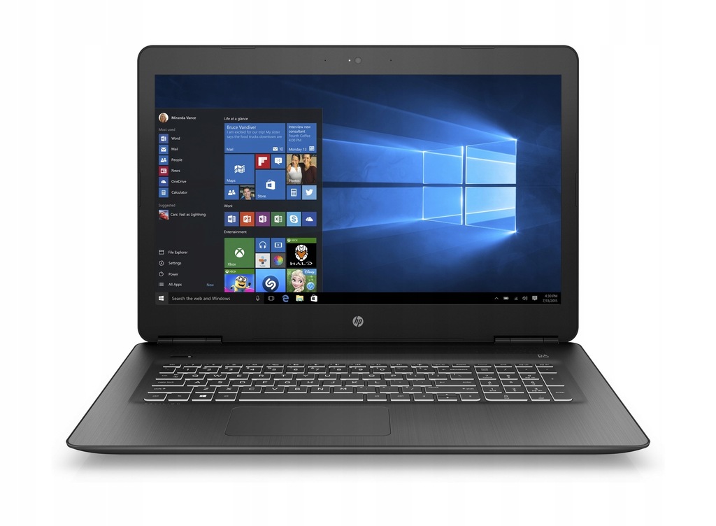 HP Pav. 17 i5-7300HQ 8GB 128SSD+1TB GTX1050Ti-4GB