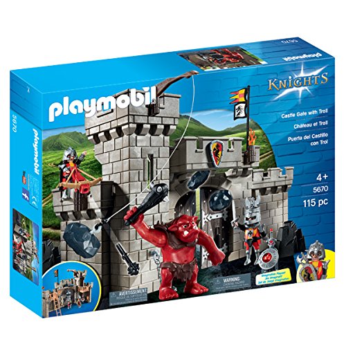 PLAYMOBIL 5670 KNIGHTS Zamek BRAMA rycerze i TROLL