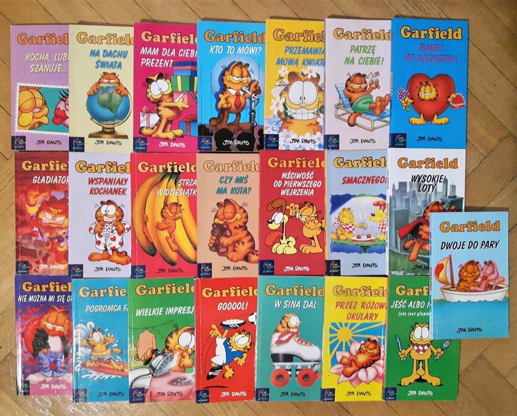 GARFIELD - Jim Davis - komiks - 22 tomy - OKAZJA !
