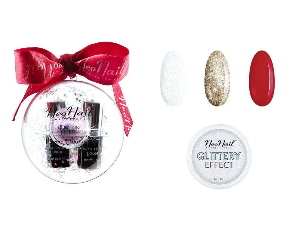 NeoNail Zestaw Świąteczny Bombka Manicure hybrydow