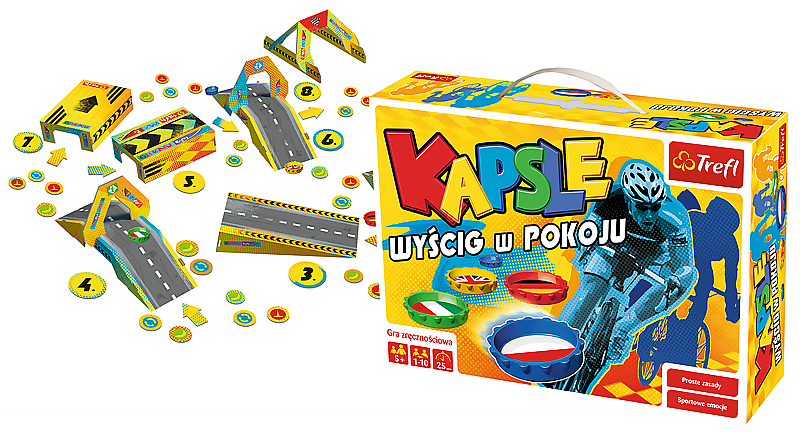 Trefl 01279: Gra - Kapsle, wyścig w pokoju Nowość