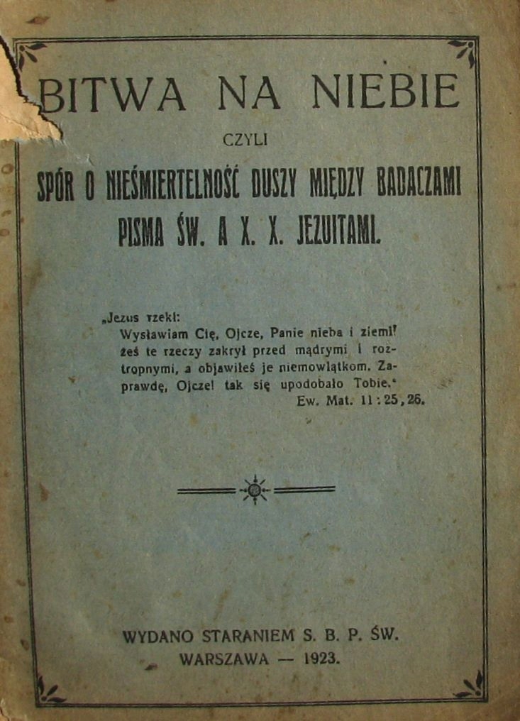 BITWA NA NIEBIE [RELIGIA] BITWA NA NIEBIE