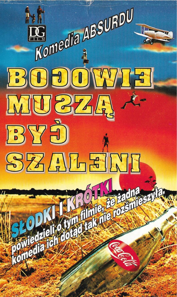 BOGOWIE MUSZĄ BYĆ SZALENI - VHS Komedia, Akcja,
