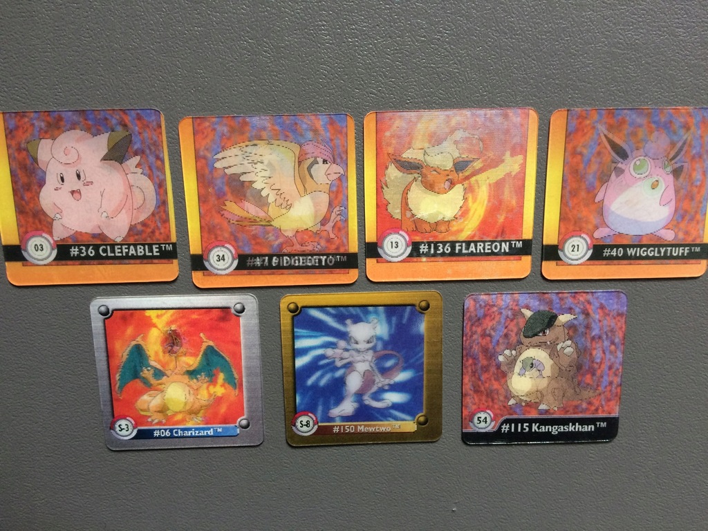 Pokemon Artbox Action Flipz karty lata 90