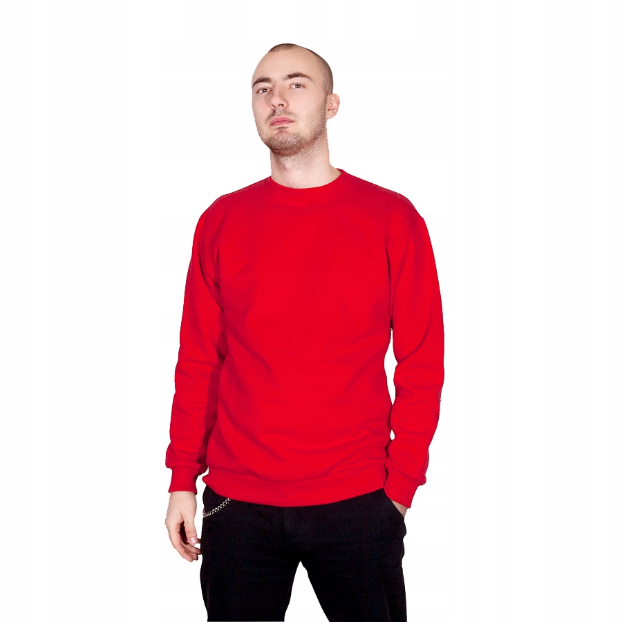 TheCo - Gładka koszulka long sleeve S czerwony