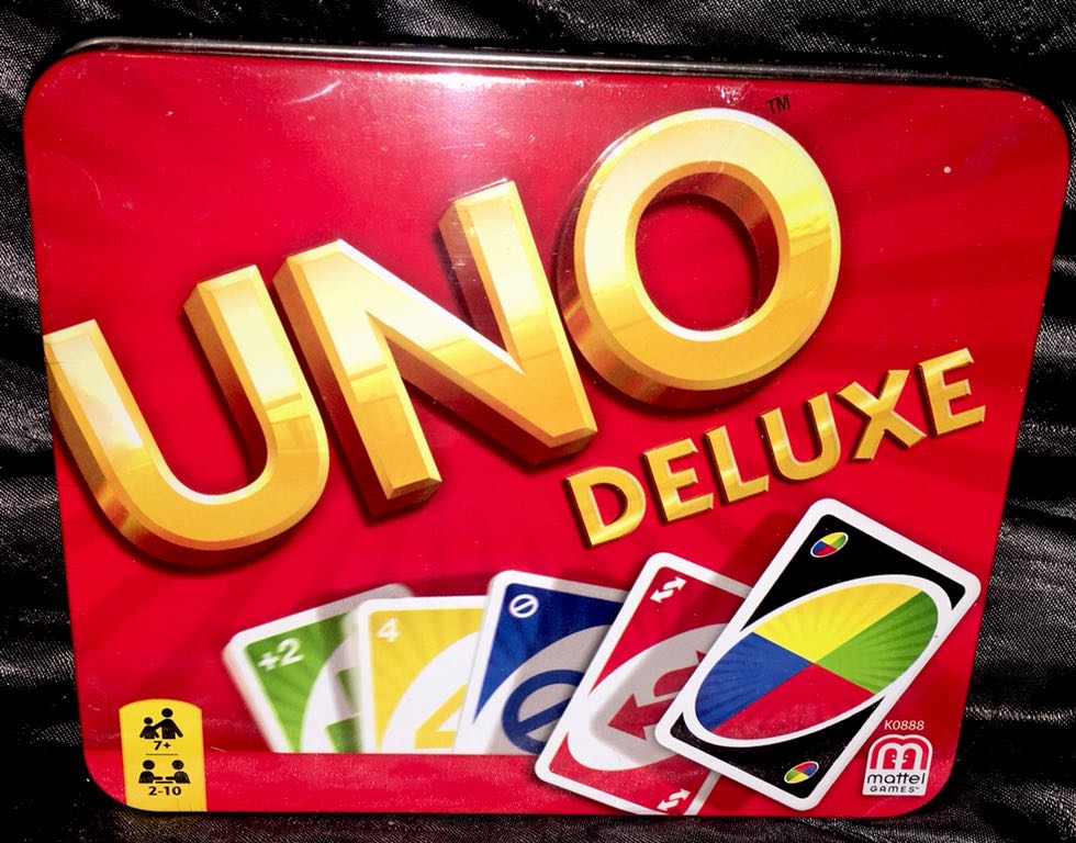 Karty do gry UNO DELUXE wersja w metalowej puszcze