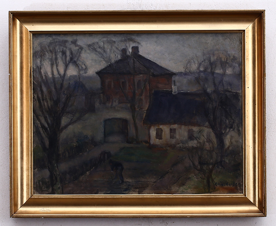 Emiel Hansen (1878-1952) aukcyjny, znany malarz !!