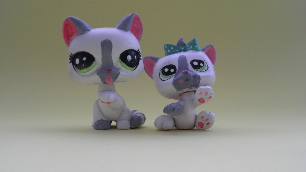 LITTLEST PET SHOP LPS CUSTOM PRZERÓBKA 2 kotki