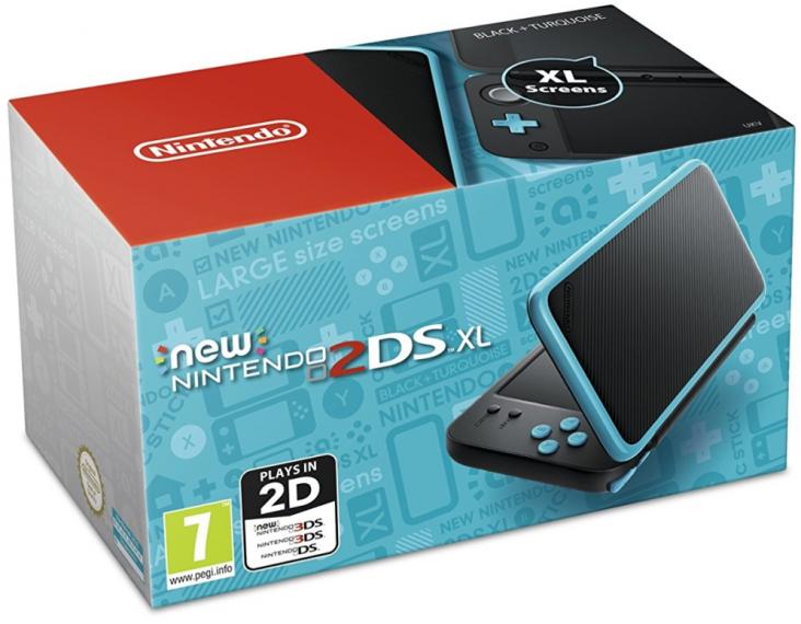 New Nintendo 2DS XL Black Turquoise - M-G - Łódź