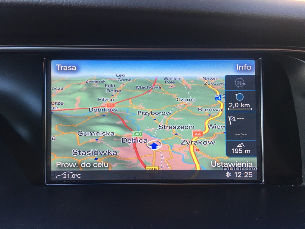 Polskie Menu Mapa 2018 Audi MMI 3G Basic High 3G+