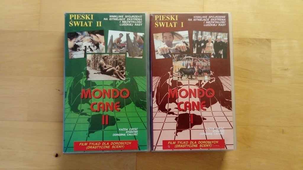 Mondo Cane - Pieski Świat 2 kasety VHS - unikat