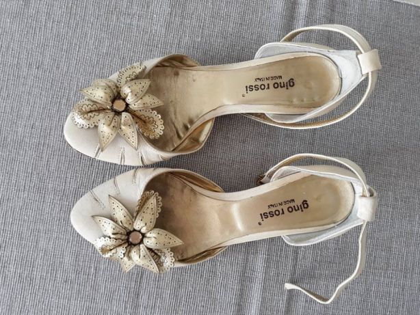 Buty Gino Rossi ślubne r. 36, ecru WYJĄTKOWE !