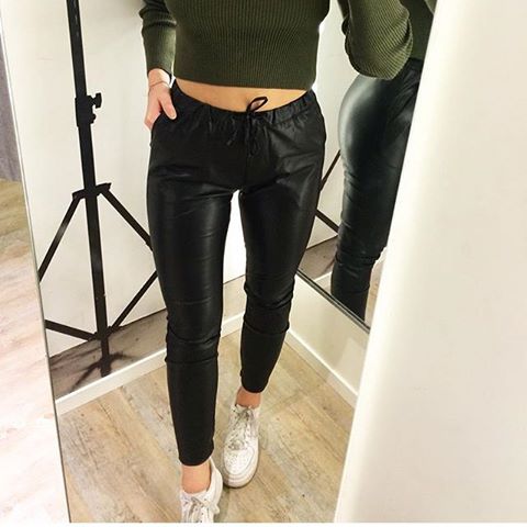 BIKBOK BIK BOK skorzane jogger eko skora skory XS 