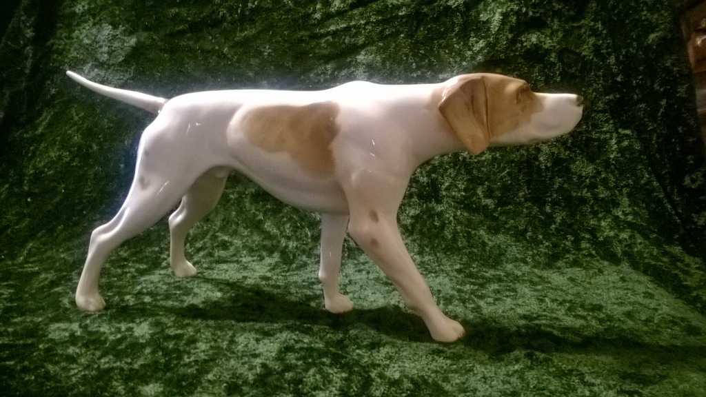 Pies figura porcelana, Hutschenreuther 45cm