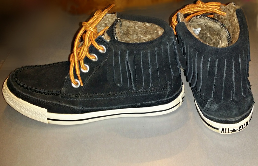 CONVERSE buty zimowe skórzane 37,5 UK frędzle 7088641859