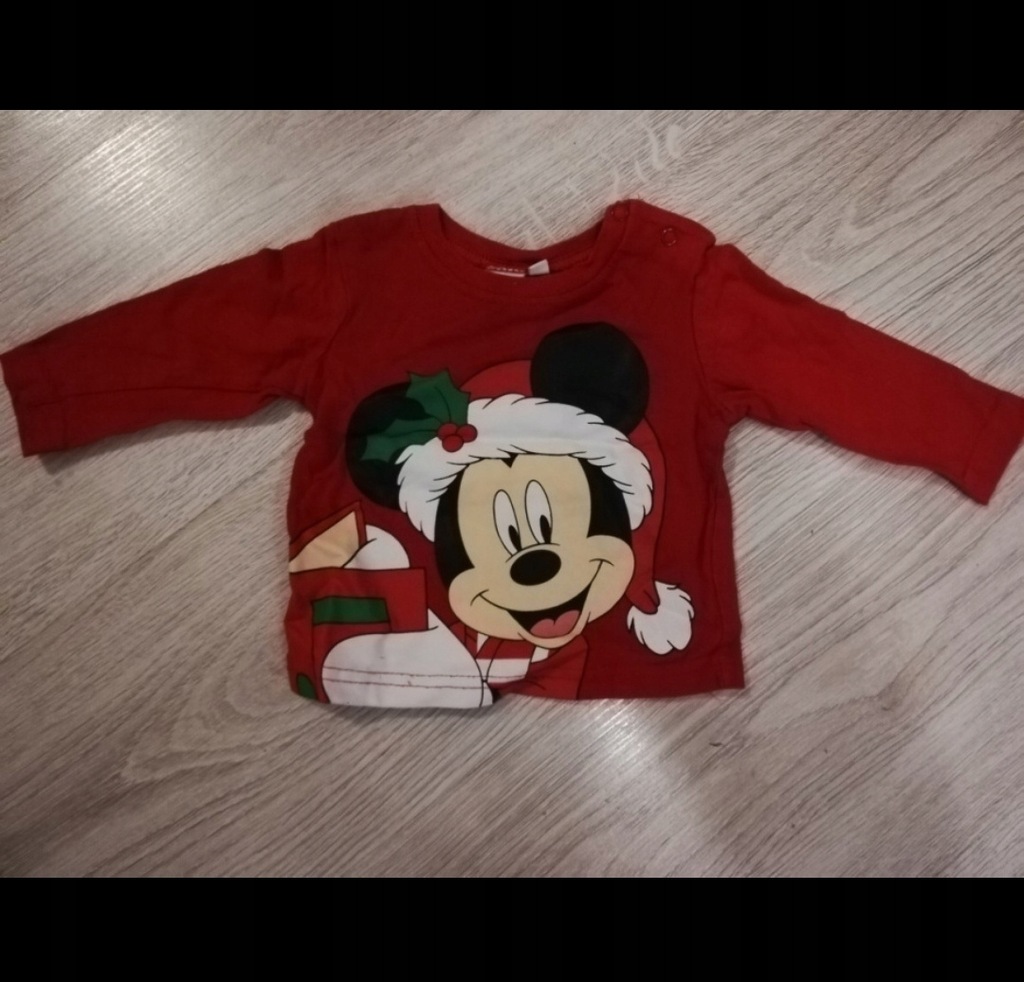 Bluzka 62 68 myszka miki Mickey święta świąteczna