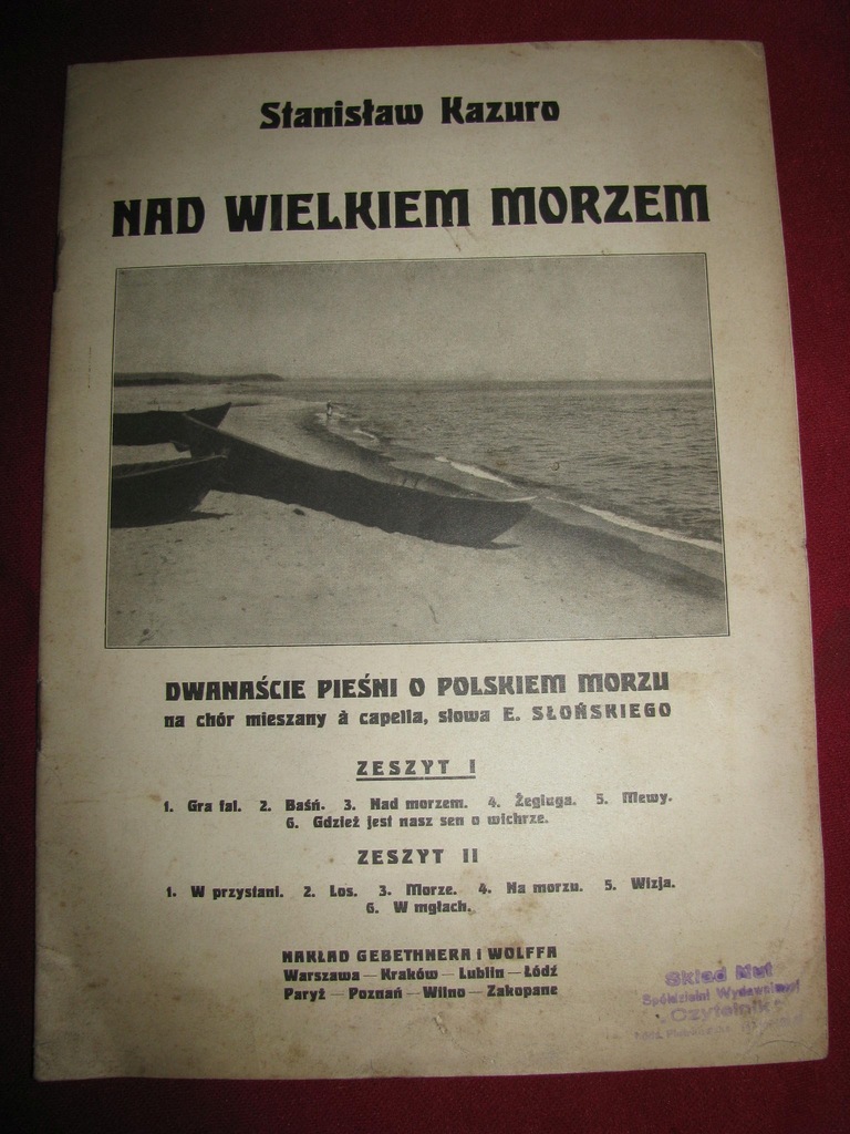 Kazuro Stanisław Nad wielkim morzem 1927 zeszyt I