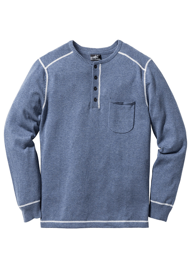Sweter Regular Fit niebieski 68/70 (4XL) 914265
