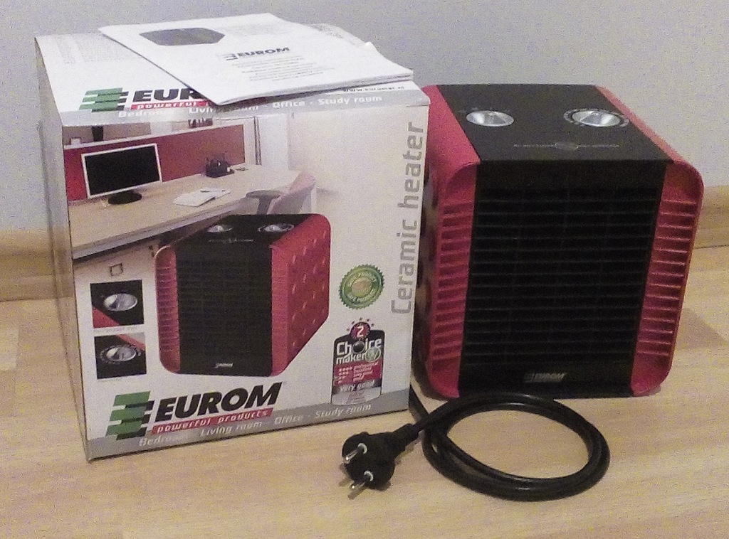 FARELKA GRZAŁKA CERAMICZNA EUROM CUBE HEATER 1500