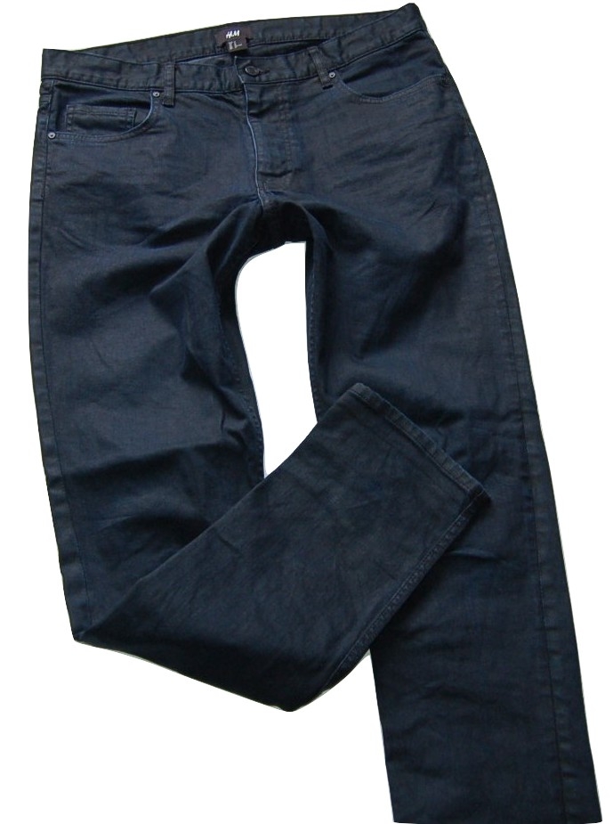 8M45 J.NOWE WOSKOWANE jeans H & M 31/32 pas 88