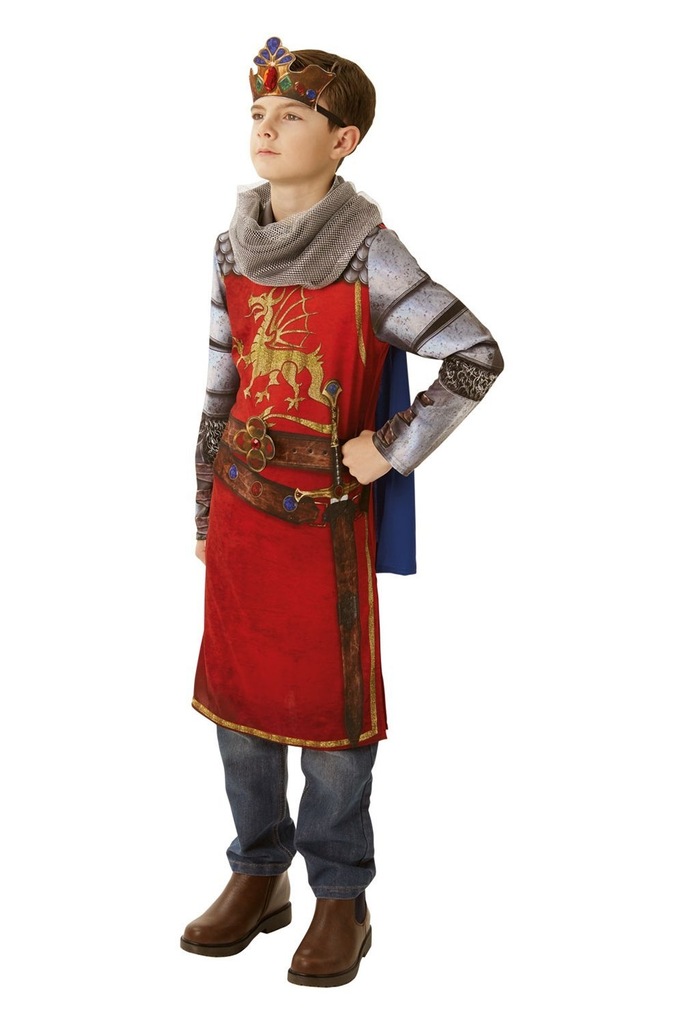 STRÓJ KRÓLA ARTURA KRÓL ARTUR KSIĄŻĘ RYCERZ 140 CM