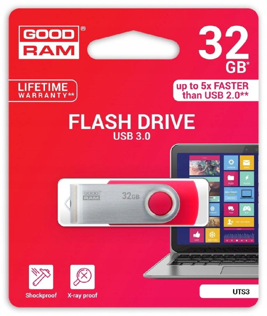 GOODRAM TWISTER RED 32GB USB3.0