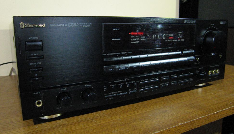 SHERWOOD RV-6030R POTĘŻNY AMPLITUNER 2x 115 /600 W