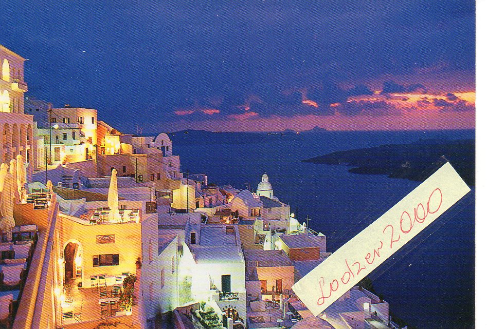 GRECJA SANTORINI NOCĄ