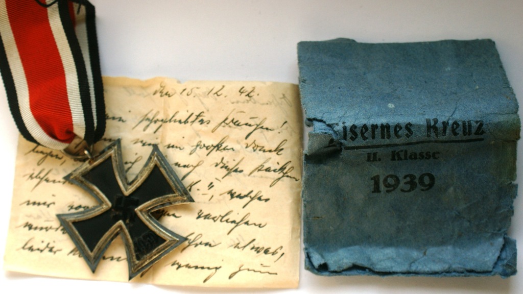 Żelazny Krzyż II Klasa z kopertą + list 1942