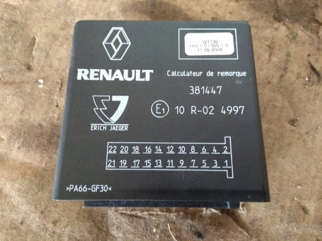 RENAULT MEGANE III MODUŁ HAKA 321139