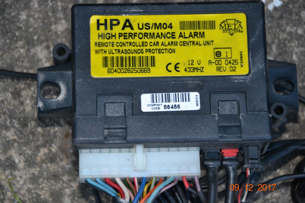 AUTOALARM , CENTRALKA HPA US M/04  META SYSTEM