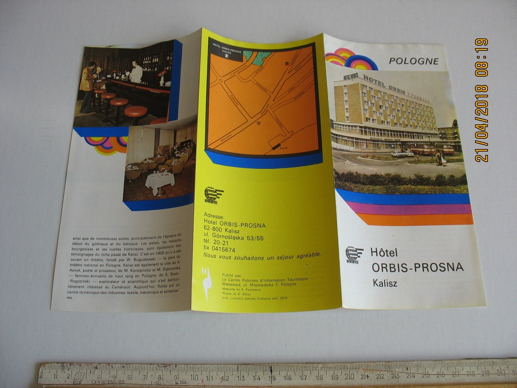 Kalisz ORBIS Hotel PROSNA już wyburzony FOLDER PRL