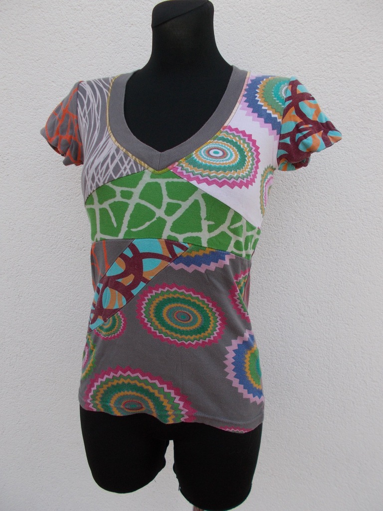 DESIGUAL S 36 TOP BLUZKA NA LATO VINTAGE STYL