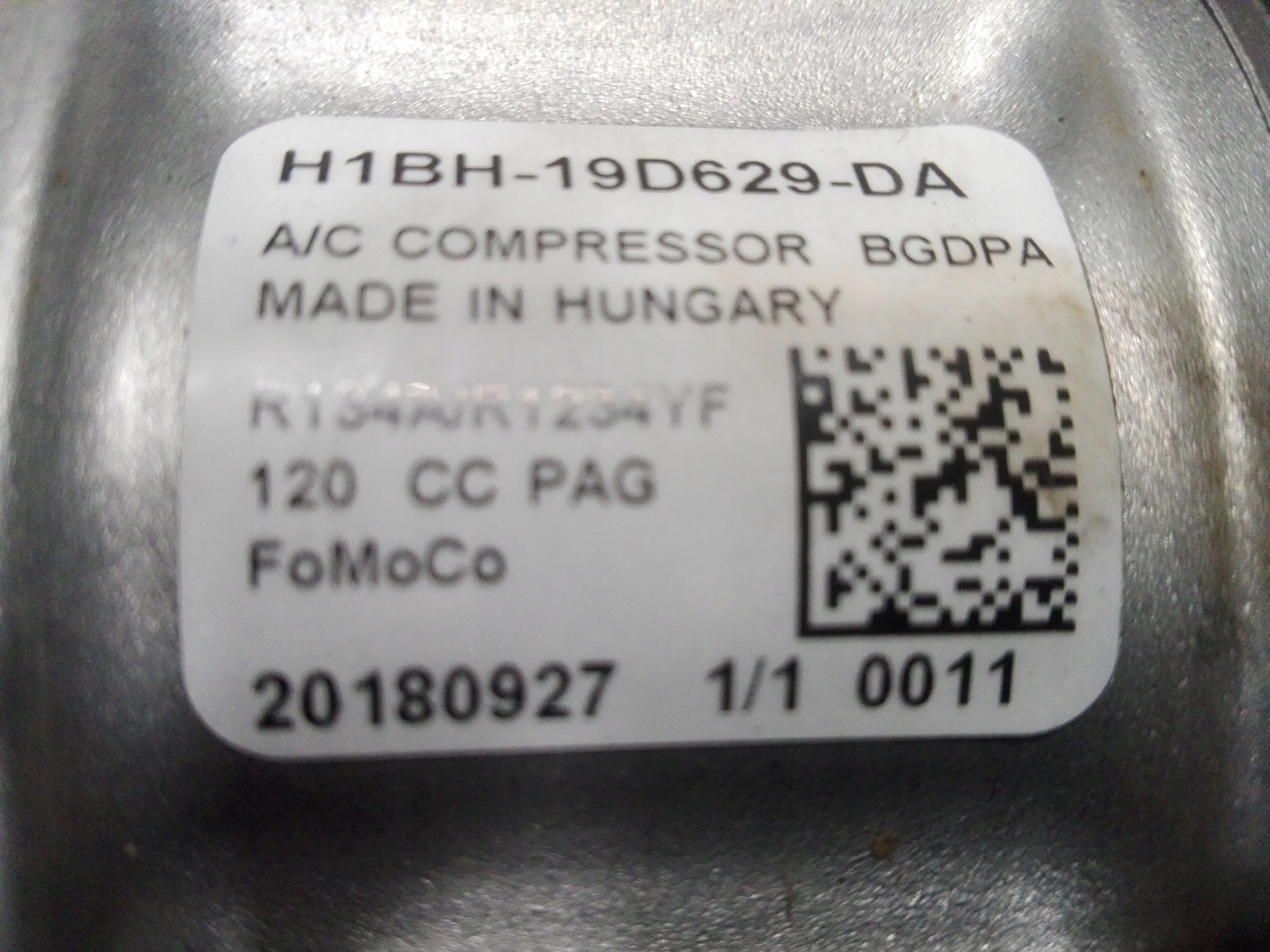 FORD Klimakompressor klimaanlage H1BH19D629DA