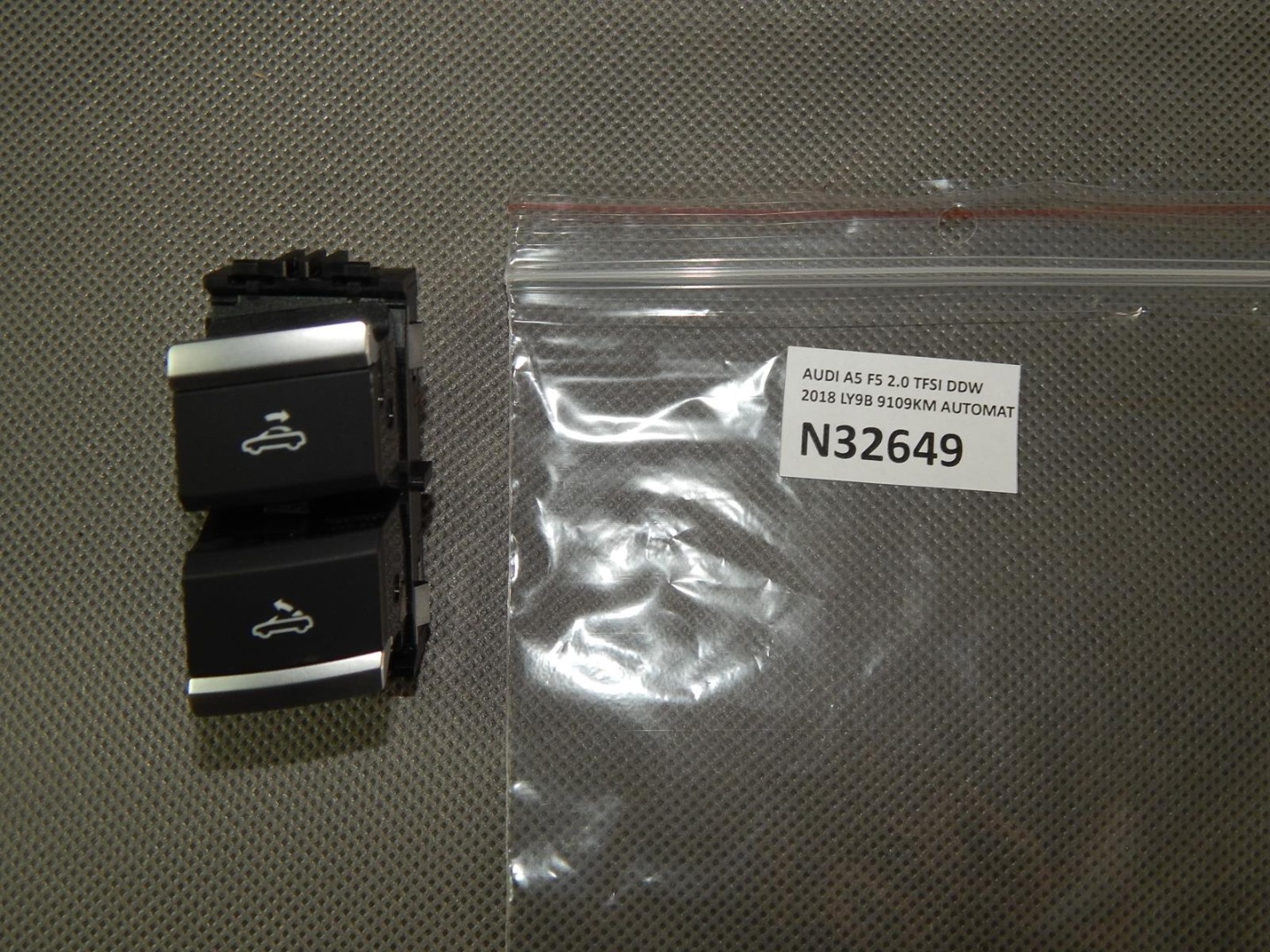 AUDI A5 F5 opening control switch roofs