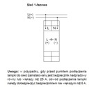 Modulárna lampa 1-fázová 230V AC LED červená RLK- Druh kontrolka