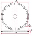 DIAMANTOVÝ KOTÚČ 350 x 25,4 HLBOKÝ REZ MF EAN (GTIN) 5907580109237