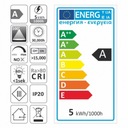 LED GU10 230V 1,5W SMD NW s MATNOU RÝCHLOU SPECTRUMOU Výška produktu 62 cm