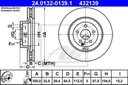 DISQUES SABOTS DE FREIN ATE AVANT - MERCEDES CLS C219 350MM photo 2 - milautoparts-fr.ukrlive.com