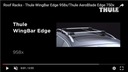 Střešní nosič nosníků Thule WingBar EDGE 9582 Váha výrobku včetně jednotkového obalu 6 kg
