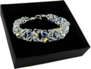 Свадебный браслет с кристаллами SWAROVSKI, переливающийся