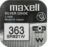 3x СЕРЕБРЯНАЯ БАТАРЕЯ MAXELL SR 621 W 363 SR60 G1