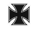 Naklejka na auto krzyż Maltanski Cult 15cm wzory