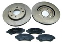 DISC 2 PCS. + PADS FRONT PEUGEOT XSARA ZX 106 206 306 SAXO photo 1 - milautoparts-fr.ukrlive.com