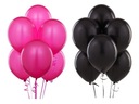 Воздушные шары на девичник, черные, розовые, 20 шт.