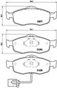 DISQUES SABOTS DE FREIN BREMBO AVANT - FORD MONDEO MK2 260MM photo 3 - milautoparts-fr.ukrlive.com